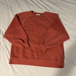 Red Madewell Crewneck Sweater Size Large